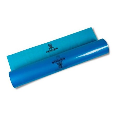 Armor Protective Packaging Armor PolyVCI Center Slit Gusseted Sheeting, 34"W x 38"L, 4 Mil, Blue, 1 Roll PVCICSGS4MB144250HS